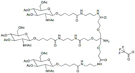 Molecular structure of the compound: Tri-GalNAc(OAc)3 TFA