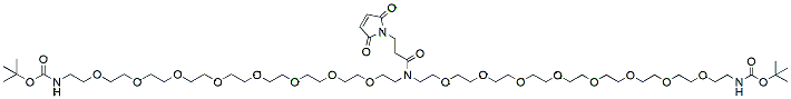 Molecular structure of the compound: N-Mal-N-bis(PEG8-NH-Boc)
