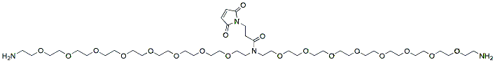 Molecular structure of the compound: N-Mal-N-bis(PEG8-amine)