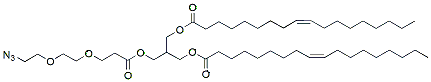 Molecular structure of the compound: 1,2-Dioleoyl-sn-glycero-3-PEG2-Azide