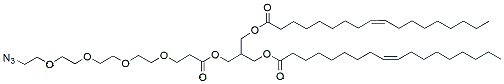 Molecular structure of the compound: 1,2-Dioleoyl-sn-glycero-3-PEG4-Azide