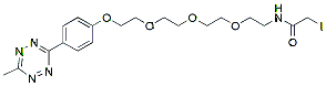 Molecular structure of the compound: Methyltetrazine-PEG3-Iodoacetamido