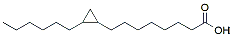 Molecular structure of the compound: 8-(2-hexylcyclopropyl)octanoic acid