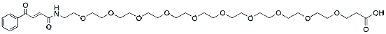 Molecular structure of the compound: 3-benzoylacrylamide-N-PEG10-acid