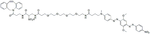 Molecular structure of the compound: Sulfo DBCO-PEG4-UBQ-2