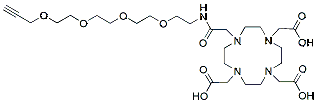 Molecular structure of the compound: DOTA-PEG4-alkyne