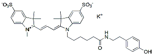 Molecular structure of the compound: sulfo-Cy3 tyramide