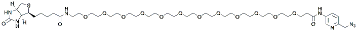 Molecular structure of the compound: Biotin-PEG12-Picolyl azide