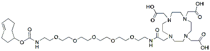 Molecular structure of the compound: DOTA-PEG5-TCO