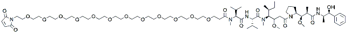 Molecular structure of the compound: Mal-PEG12-MMAE