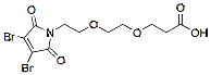 Molecular structure of the compound: 3,4-Dibromo-Mal-PEG2-Acid