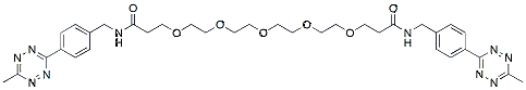 Molecular structure of the compound: Bis-PEG5-Methyltetrazine