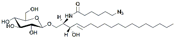 Molecular structure of the compound: C6(6-azido) GluCer