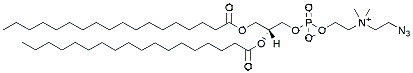 Molecular structure of the compound: 18:0 azidoethyl PC