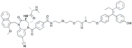 Molecular structure of the compound BP-42166