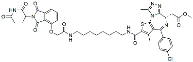 Molecular structure of the compound: dBET23