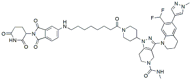 Molecular structure of the compound: Thalidomide-NH-CBP/p300 ligand 2