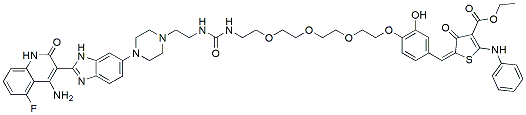 Molecular structure of the compound: Dovitinib-RIBOTAC