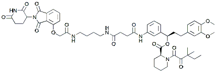 Molecular structure of the compound: dFKBP-1