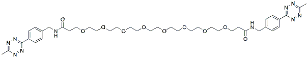 Molecular structure of the compound: Bis-PEG8-Methyltetrazine