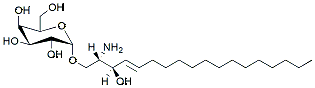 Molecular structure of the compound: Galactosyl(a)Sphingsosine (d18:1)