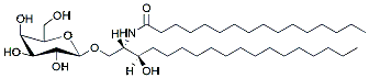 Molecular structure of the compound: C16 Galactosyl (ß) Dihydroceramide (d18:0/16:0)