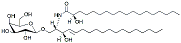 Molecular structure of the compound: C18(2R-OH) Galactosyl(ß) Ceramide