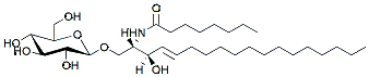 Molecular structure of the compound: C8 Glucosyl(ß) Ceramide (d18:1/8:0)