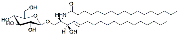 Molecular structure of the compound: C17 Glucosyl(ß) Ceramide (d18:1/17:0)