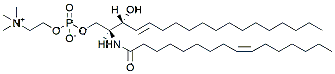 Molecular structure of the compound: 16:1 SM (d18:1/16:1(9Z))