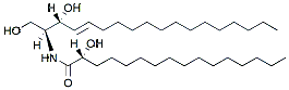 Molecular structure of the compound: 16:0(2R-OH) Ceramide