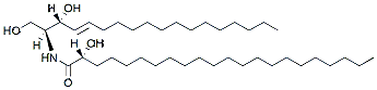 Molecular structure of the compound: 22:0(2R-OH) Ceramide