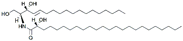 Molecular structure of the compound: 24:0(2R-OH) Ceramide