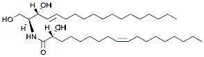 Molecular structure of the compound: 18:1(2R-OH) Ceramide