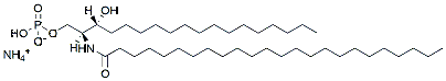 Molecular structure of the compound: C24 Dihydroceramide-1-Phosphate (d18:0/24:0)