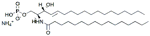 Molecular structure of the compound: C16 Ceramide-1-Phosphate (d18:1/16:0)