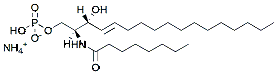 Molecular structure of the compound: C12 ceramide-1,3-cyclic-phosphate (d18:1/12:0)