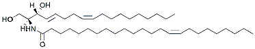 Molecular structure of the compound: C24:1 Ceramide (d18:2(4E,8Z)/24:1(15Z))