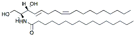 Molecular structure of the compound: C16:0 Ceramide (d18:2(4E,8Z)/16:0)