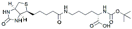 Molecular structure of the compound: Boc-d-Lys(Biotin)-OH