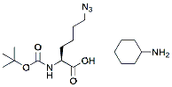 Molecular structure of the compound: Boc-L-Lys(N3)-OH (CHA)