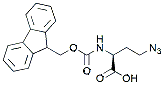 Molecular structure of the compound: (S)-4-Azido-2-(Fmoc-amino)-butanoic acid