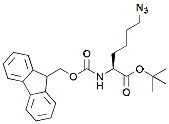 Molecular structure of the compound: Fmoc-Lys(N3)-OtBu