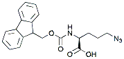 Molecular structure of the compound: Fmoc-Orn(N3)-OH