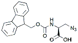 Molecular structure of the compound: Fmoc-beta-azido-Ala-OH