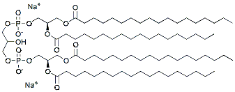 Molecular structure of the compound: Cardiolipin (18:0/18:0/18:0/18:0) (sodium salt)