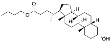 Molecular structure of the compound: N-butyl Lithocholic Acid