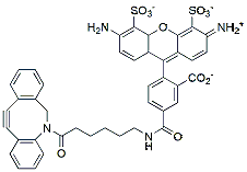 Molecular structure of the compound: BP Fluor 488 DBCO, 5-isomer