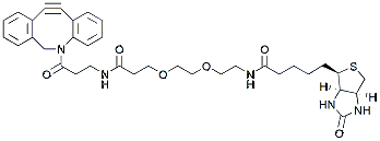 Molecular structure of the compound: DBCO-NHCO-PEG2-biotin