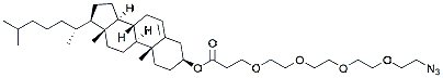 Molecular structure of the compound: Cholesterol-PEG4-Azide